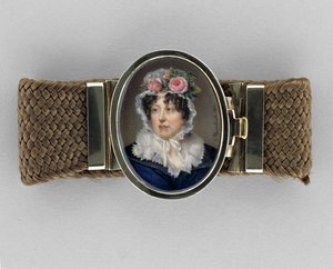 Armband med porträtt av Lady Susan Murray av Jean-François Gérard Fontallard