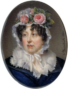 Armband med porträtt av Lady Susan Murray av Jean-François Gérard Fontallard