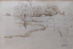 [Träd och planteringar runt Vichy] av Jean Francois Millet