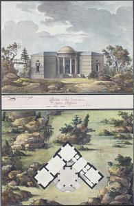 Paviljong i den engelska trädgården, 1795