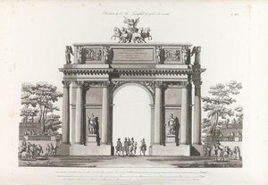 Äreport. Från: Samling av fasader av de viktigaste monumenten byggda i St.-Petersburg, 180