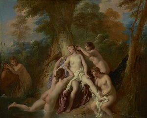Diana och hennes nymfer badar, 1722-4