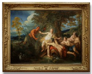 Pan och Syrinx, 1720. av Jean François de Troy