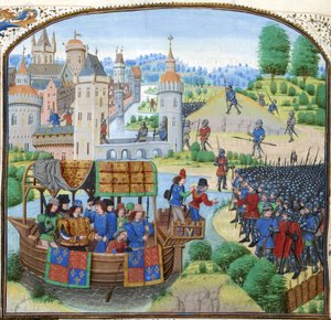 Jean Froissart, Krönikor, 154v, 12148 btv1b8438605hf336, beskärning