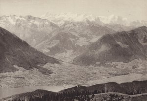 Utsikt från Rigi Kulm (s/v foto) av Jean Gaberell