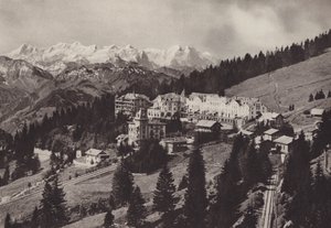 Grand Hotel, Rigi Kaltbad, beläget vid kuggjärnvägen Vitznau Rigi Kulm (s/v foto)