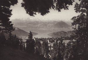 Rigi Kaltbad, utsikt över Luzernsjön (s/v foto) av Jean Gaberell