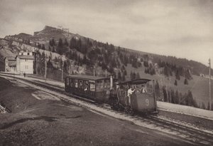 Vitznau Rigi Kulm, rackjärnväg (s/v foto) av Jean Gaberell