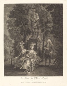 Kvällen på Kungliga slottet av Jean Gabriel Caquet after François André Vincent