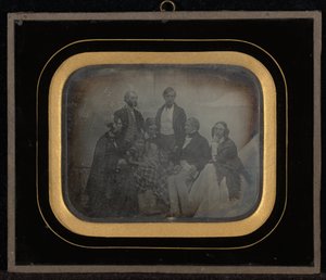 Gruppporträtt av åtta inklusive M. & Mme. Eynard av Jean Gabriel Eynard