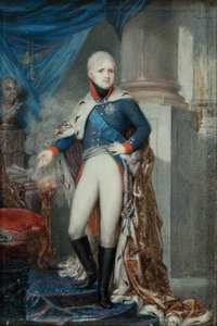 Porträtt av kejsar Alexander I 1777-1825, tidigt 1800-tal av Jean Gerin