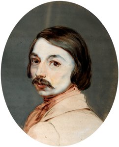 Porträtt av författaren Nikolai Gogol