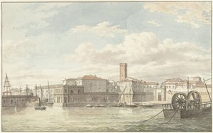 De haven van Civitavecchia av Jean Grandjean