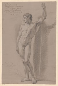 Stående manlig naken, sedd framifrån (1:a pris 1776)