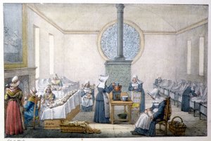 Barn hittade (barnhem) - Litografi av Marlet, sent 1800-tal av Jean Henri Marlet