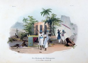 Palanquin bärare, 1828 av Jean Henri Marlet