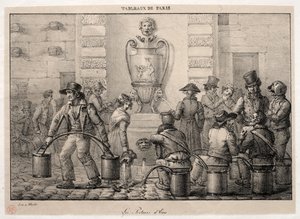 Scenes of Paris: The Water Carriers. av Jean Henri Marlet