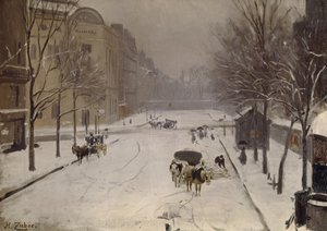 Rennes Raspail Crossroads, ca 1889 av Jean Henri Zuber