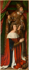 Peter II av Bourbon med Sankt Peter, detalj. Triptyk av Moulins mästare