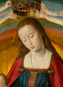 Jungfrun, detalj. Triptyk av Moulins mästare