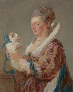 En kvinna med en hund, ca. 1769. av Jean Honore Fragonard