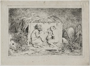 Bacchanales: Satyrfamiljen, 1763. av Jean Honore Fragonard