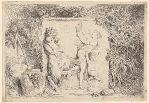 Satyrernas dans av Jean Honore Fragonard