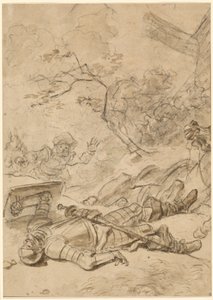 Don Quijote besegrad av väderkvarnen av Jean Honore Fragonard
