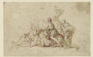 Europa kidnappad av Jupiter i skepnad av en tjur av Jean Honore Fragonard