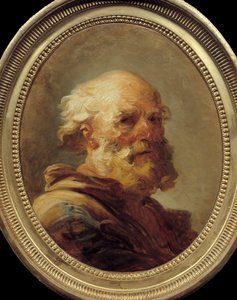 Gubbens huvud. Målning av Jean Honore Fragonard (1732-1806), ca. 1766-1769. Amiens, Picardiemuseet av Jean Honore Fragonard