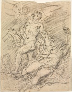Orpheus och Eurydice recto, ca. 1761. av Jean Honore Fragonard