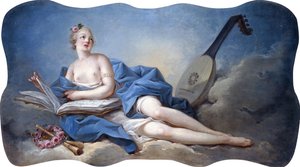 Personifiering av musik, av Jean Honore Fragonard