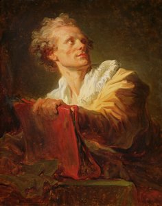 Porträtt av en ung konstnär, antas vara Jacques-Andre Naigeon (1738-1810)