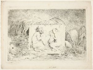 Satyrernas dans, från Bacchanales, eller Satyrernas lekar av Jean Honore Fragonard