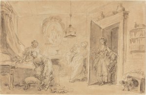 Sovrummet av Jean Honore Fragonard
