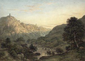 Cascatelle och Maecenas villa nära Tivoli av Jean Honore Fragonard