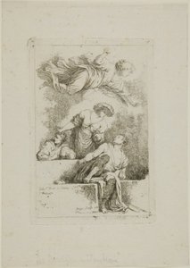 Lärjungarna vid graven av Jean Honore Fragonard