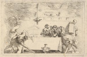 Den sista måltiden, ca. 1761-64. av Jean Honore Fragonard