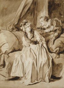 Brevet eller det spanska samtalet av Jean Honore Fragonard