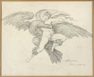 Våldtekten av Ganymedes, efter Michelangelo av Jean Honore Fragonard