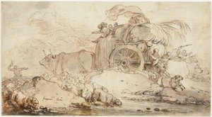 Den stoppade vagnen av Jean Honore Fragonard