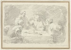 Nattvarden i Emmaus av Jean Honore Fragonard