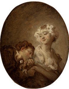 Koketten och ungdomen. av Jean Honore Fragonard