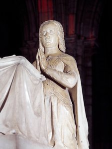 Orant av graven av Anne av Bretagne (1477-1514) och Ludvig XII. Skulptur av John Juste I (1485-1549) av Jean I Juste