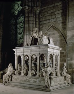 Ludvig XII:s grav (1462-1515) och Anne av Bretagne (1477-1514) (marmor)