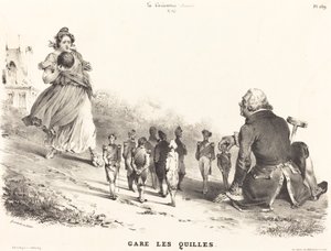 Parkera käglarna av Jean Ignace Isidore Grandville
