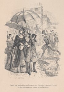 Jag var i för mycket behov av en omnibus, men så fort det börjar regna verkar de alla d..., 1843.