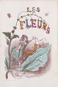 De animerade blommorna, titelsida, 1847.