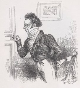 Robin, vännen från The Complete Works of Béranger, 1836. av Jean Ignace Isidore Gérard