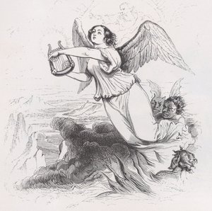 The Exiled Angel från The Complete Works of Béranger, 1836.
